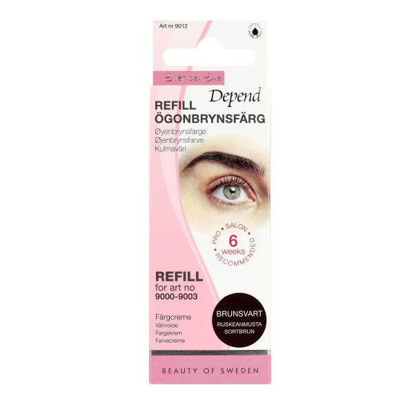 Depend Everyday Eye Ögonbrynsfärg Refill Brunsvart