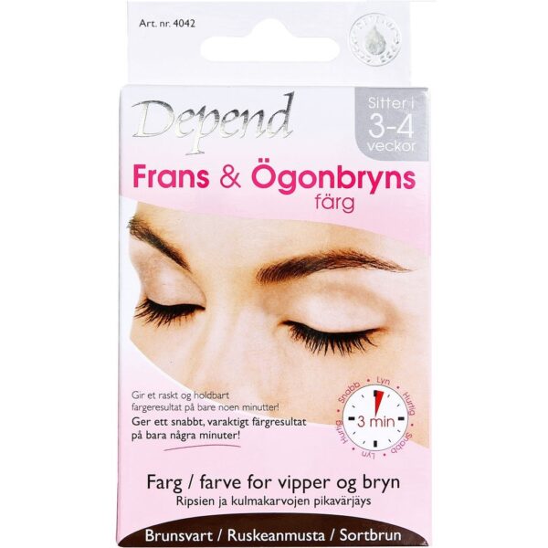 Depend Snabbfärgning Brunsvart