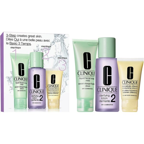 Clinique 3-Stegs Systemet Introduktionsset, Hudtyp 2, Clinique Set / Boxar